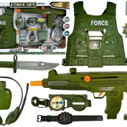 Vaikiškas kariuomenės rinkinys 12 dalių  FORCE